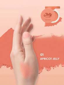 HOLIKA HOLIKA Jelly Dough 腮红 01# 杏色果冻腮红，质地柔滑细腻，轻盈易晕染，可叠加显色，韩国腮红膏，4.2克/0.14盎司 | 韩国彩妆 - 01#APRICOT JELLY - 查看 2