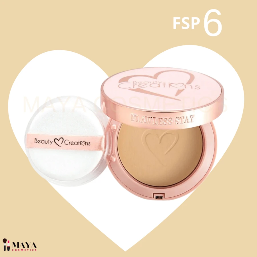 Polvo Compacto Flawless Stay Beauty Creations Original, maquillaje en polvo - FSP 6 - Ver 1