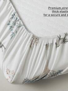 GLLQUEN BABY 2件組嬰兒床單，適用於嬰兒與幼兒床墊與床墊，超柔軟微纖維材質，尺寸 47x24x6 英吋 - 森林 - 查看 3