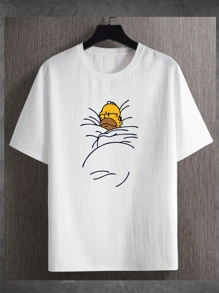Men T-Shirts - 白色 - 查看 1