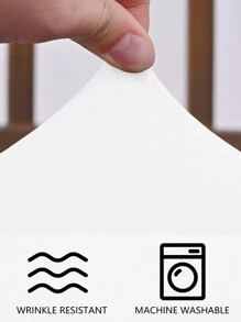 1pc/4pcs/6pcs Solid Color High Elastic Waterproof Stool Covers, Washable Protective Chair Seat Covers For Dining Room, Hotel, Home - White - View 5