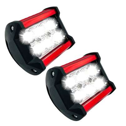 Par Faro 6 Hiper Led Dually Auxiliar 18w Estrobo