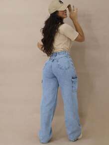 Women Jeans - Ljustvätt - Visa 7