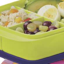 Lunch Box - Green With Blue - View 5