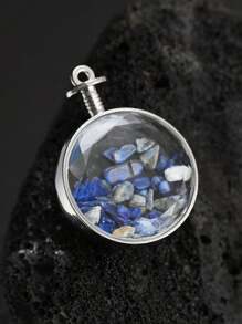 1 Miếng Nhiều màu Đá tự nhiên Ly Cắt Bề mặt Chai nước hoa Vật rủ xuống , Thích hợp Để làm đồ trang sức DIY ( Dây chuyền , Móc chìa khóa , ) - Nhiều màu - Xem 9