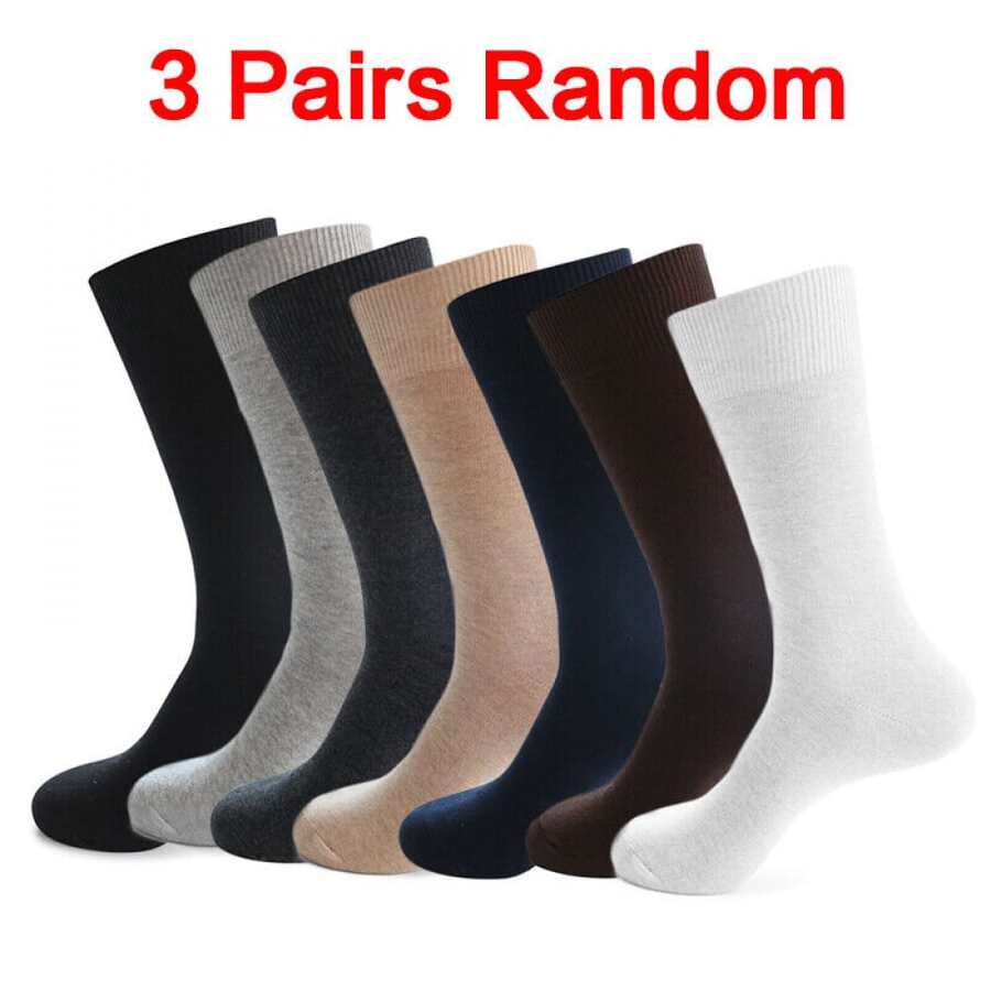 Diabetic Bamboo Socks For Men Bamboo Fibre Diabetic Socks 6-11 - Multi-color-3 pair - View 1