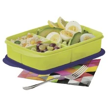 Lunch Box - Green With Blue - View 4