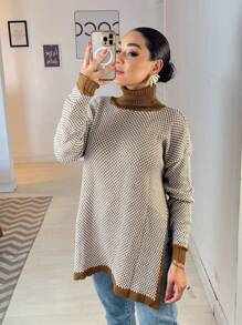 Women Sweaters - Champagne - View 2