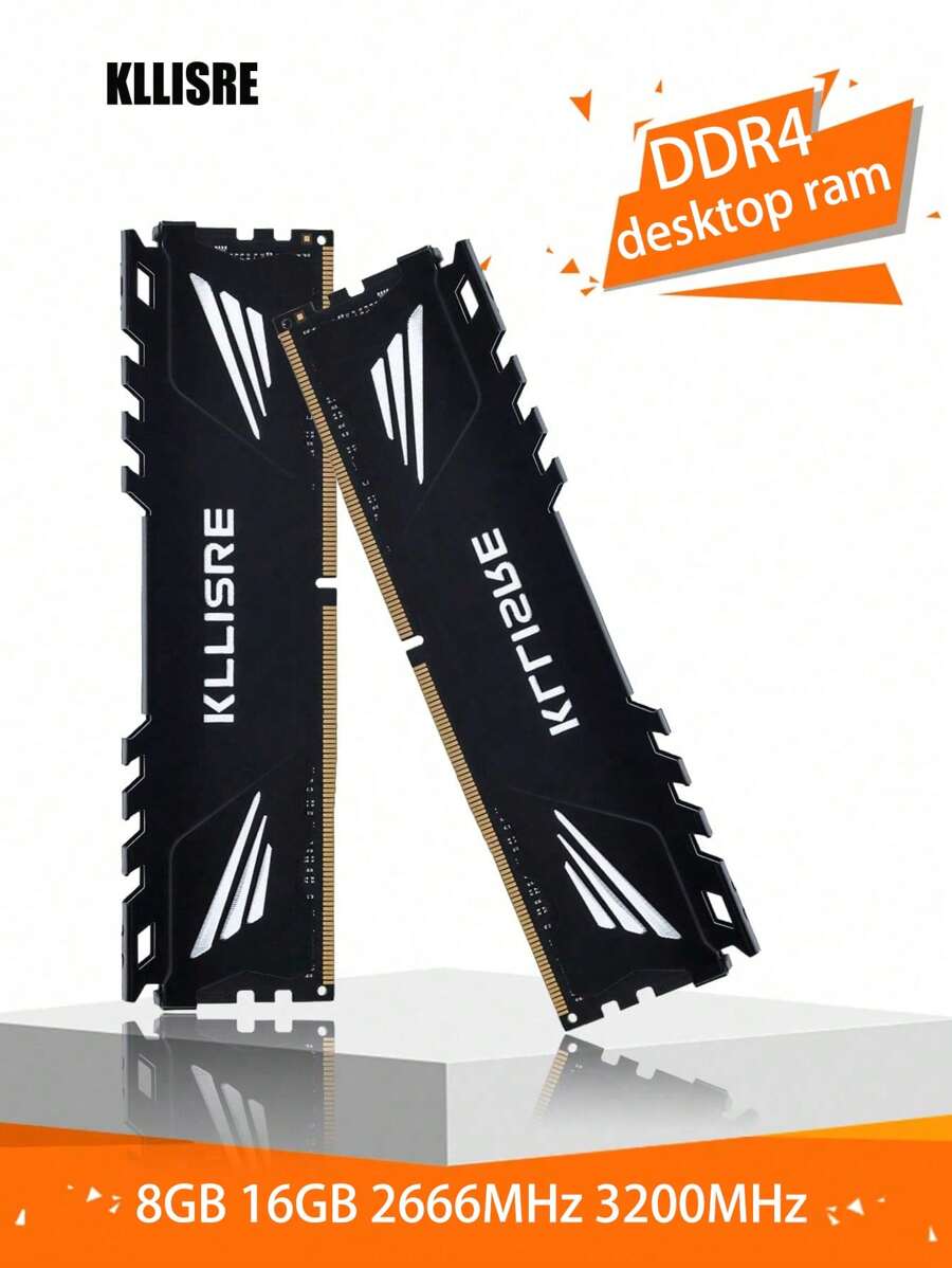 Memória RAM DDR4 Kllisre 8GB 16GB 2666MHz/3200MHz 1,2V CL19/CL22 Dimm ...