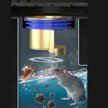 Gravity Drain Core Bathroom Is Equipped With A Floor Drain, Which Is Convenient To Install Gravity Deodorant And Insect Proof Bathroom Drain Core - Bronze - View 4