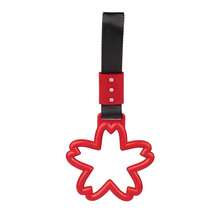 1pc JDM Racing Car Tsurikawa Subway Train Handle Ring Warning Hanging Ring Tow Hook - Red-black Belt - View 1