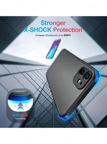 1PC schokbestendige pantser matte telefoonhoes compatibel met iPhone 16 15 14 13 12 11 Pro Max XR XS X 7 8 Plus luxe siliconen bumper doorzichtige harde hoes