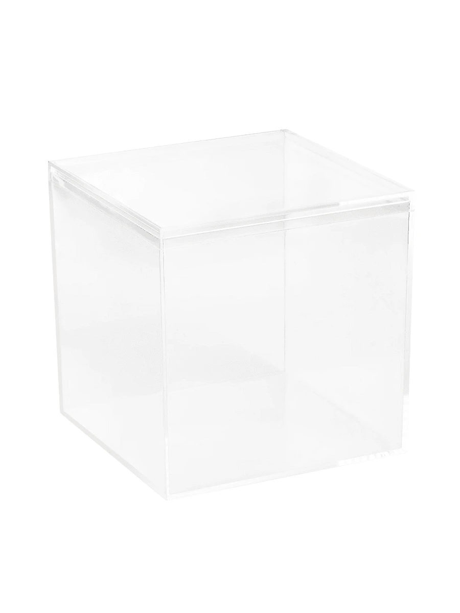 Clear Acrylic Boxes With Lid 5.875x5.875x5.875 Inches Pack Of 2