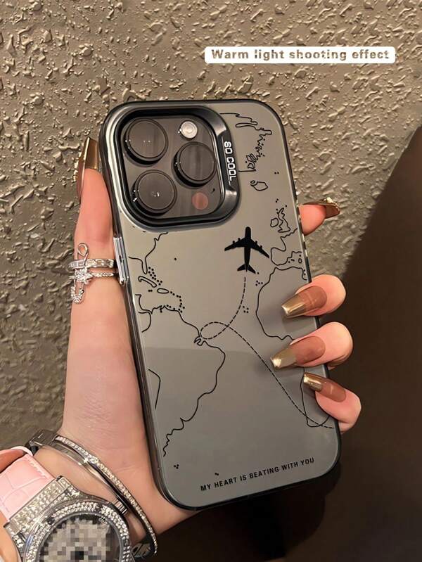 1pc Fashionable Printed Anti-Slip Protective Phone Case, Compatible With IPhone 11, 12, 13, 14, 11 Pro Max, 12 Pro Max, 13 Pro Max, 14 Pro Max, XR, 15, 15 Pro, 15 Pro Max, 16, 16 Pro, 16 Pro Max And Compatible With Samsung Galaxy A05/A15/A25/A35/A53/A54/A55/S23/S24