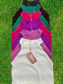 6 piezas Top tank unicolor - Multicolor - Ver 2