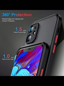 1PC schokbestendige pantser matte telefoonhoes compatibel met iPhone 16 15 14 13 12 11 Pro Max XR XS X 7 8 Plus luxe siliconen bumper doorzichtige harde hoes