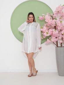 Women Cover Ups - trắng - Xem 4