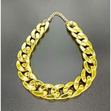 1pc Pet Necklace Dog Bully Gold Chain For Medium & Small Size Dogs - Multicolor - View 5