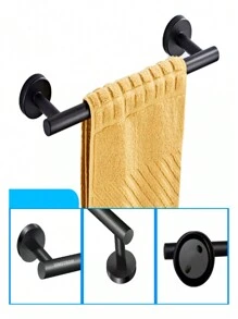 Bathroom Shelves Bathroom Storage - Black - View 5