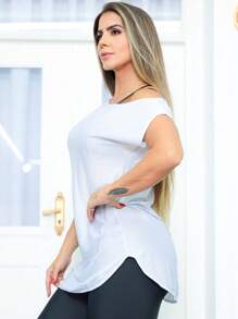 Women Sports Tees & Tanks - 白色 - 查看 3