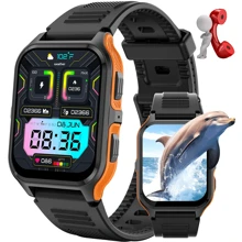 LinsonK 1pc ATM Waterproof Smart Watch, 1.83" Full Touch Screen Display With Message, Answer Make Call Smartwatch Sports Pedometer, Compatible With IPhone For Android Phones, Smartbands Fitness Watch For Women Men Friend Gift, Birthday Gift - Orange - View 11