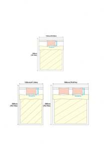 1 pieza de Protector de colchón con sábana ajustable impermeable de poliéster para ropa de cama en el hogar - blanco crema - Ver 2