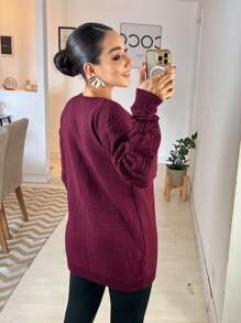Women Cardigans - Màu Đỏ Sâu - Xem 3