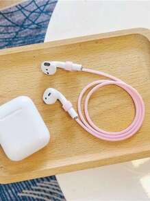 1PC Adhesive Silicone Anti-Lost Rope Compatible With AirPods, For Wireless Earphones, Anti-Dropping Cable
