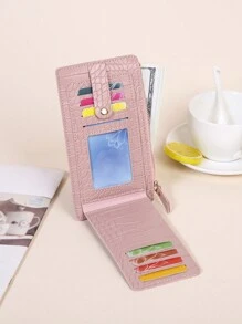 Multi-Card Slots Long Wallet For Multi-Purpose Use - Pink - View 2