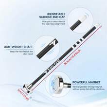 ToVii Golf Alignment Rods - Upgraded Magnetic Golf Club Alignment Stick, Golf Swing Training Aid, Golf Training Equipment, Help Visualize Your Golf Shot And Improve Your Alignment, Perfect Golf Gift - Black - View 1