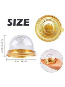 12 pièces, Mini boîte à gâteau de dessert, boîte de conditionnement de pâtisserie à tasse transparente, boîte cadeau pour mariage, fête, Noël, Saint-Valentin, boîte à bonbons et chocolats avec couvercle transparent, sacs cadeaux pour fête de mariage, fournitures scolaires, boîte alimentaire convenant aux bonbons, chocolats, biscuits, etc.