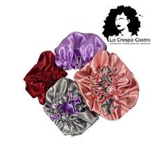 Gorro de satin para dormir - Morado - Ver 3