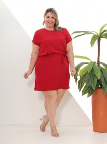 Women Dresses - 紅色 - 查看 3