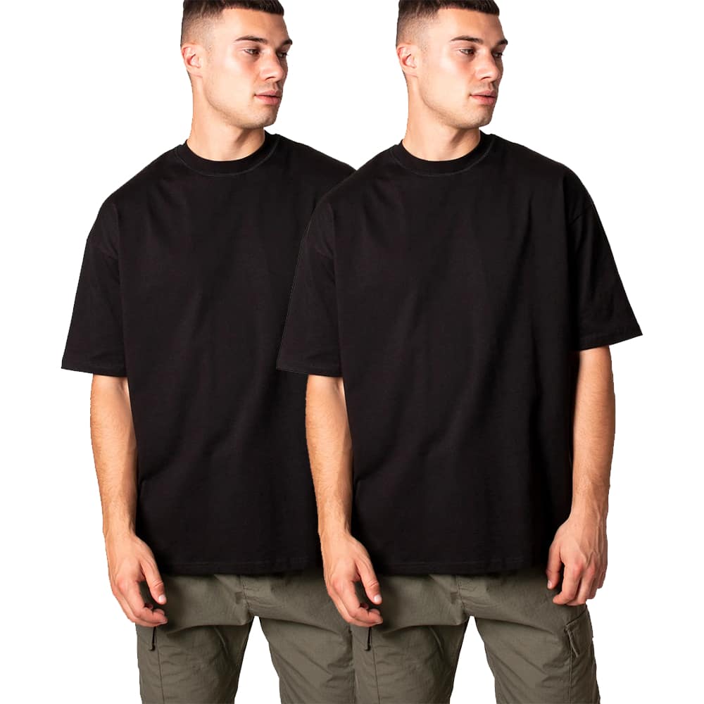 Men T-Shirts - 黑色 - 查看 1