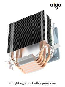 Bộ làm mát CPU không khí Aigo ICE400SE 4 ống dẫn nhiệt làm mát bằng quạt 3PIN PWM RGB Quạt yên tĩnh cho Intel 115X 1200 1700 AM4 AM5 AMD - trắng - Xem 6