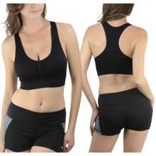ToBeInStyle Womens Pack Of 6 Comfortable And Supportive Racerback Sports Bras - 明亮中性色 - 查看 3