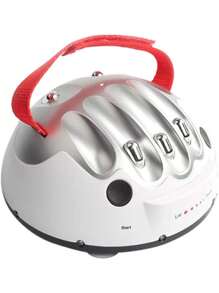 Electric Shock Polygraph, Micro Tricky Novelty Polygraph Test Fun Polygraph Test Truth Or Dare Game Electric Shock Liar Funny Finger Toy Party Analyzer Console Gift - Silver - View 1