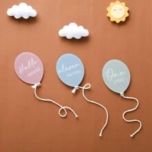 Baby Acrylic Milestone Balloon Card In Modern Color, 13 Pcs, Multifunctional Baby Milestone Photo Prop, Suitable For Baby Memorial Photography Props Baby Shower Family Decorations Gifts Baby Shower Easter Gifts Things For Girls/Boys - Multicolor - View 11