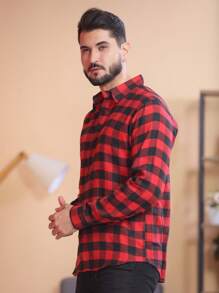 Men Shirts - Red - View 7