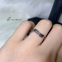 Single Ring - 銀色 - 查看 4
