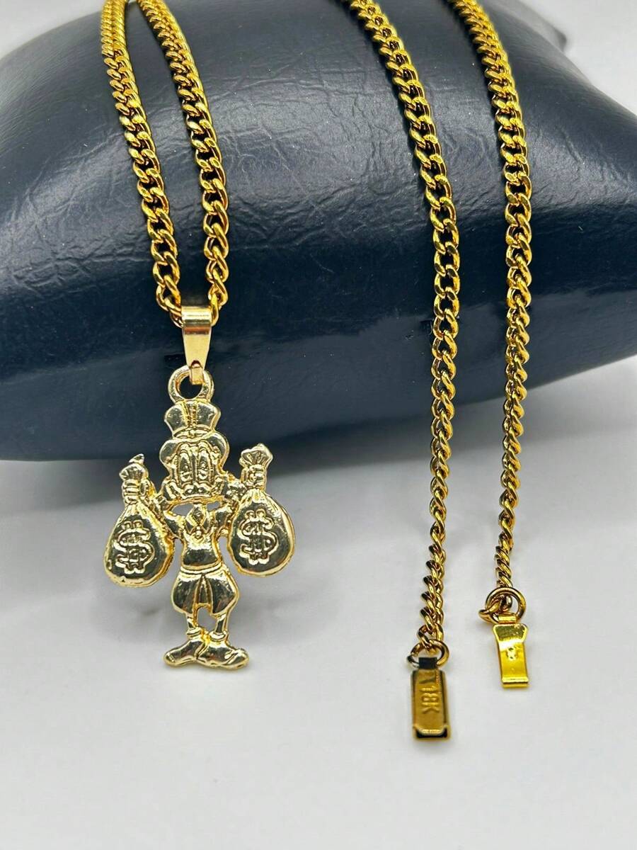 Men's Pendant Necklaces - 金黃色 - 查看 1