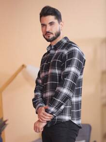 Men Shirts - Black and White - View 3