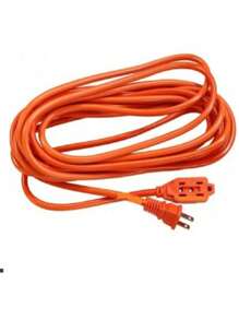 Extension Corriente Electrica Luz Uso Rudo 7 metros - Naranja - Ver 2