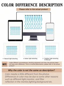 10 lọn tóc nối kẹp nhiều màu sắc, 22 inch, màu xanh nhạt, tóc giả xoăn dài, tóc nối kẹp dùng cho lễ hội âm nhạc, cosplay, tiệc thời trang, quà Giáng sinh và năm mới (Dành cho nữ) - Màu xanh nhạt - Xem 8