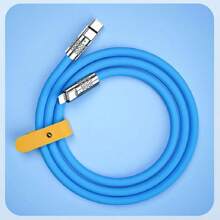 Silicone Charging Cable Compatible With IPhone 20w Pd Fast Charging And Efficient Data Transmission, Compatible With Iphone 14 Pro Max/14 Pro/14 Plus/14/13/12/11/Xs/Xr/8/7/6 Series - Blue - View 6