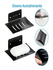 Bathroom Shelves Bathroom Storage - Black - View 10