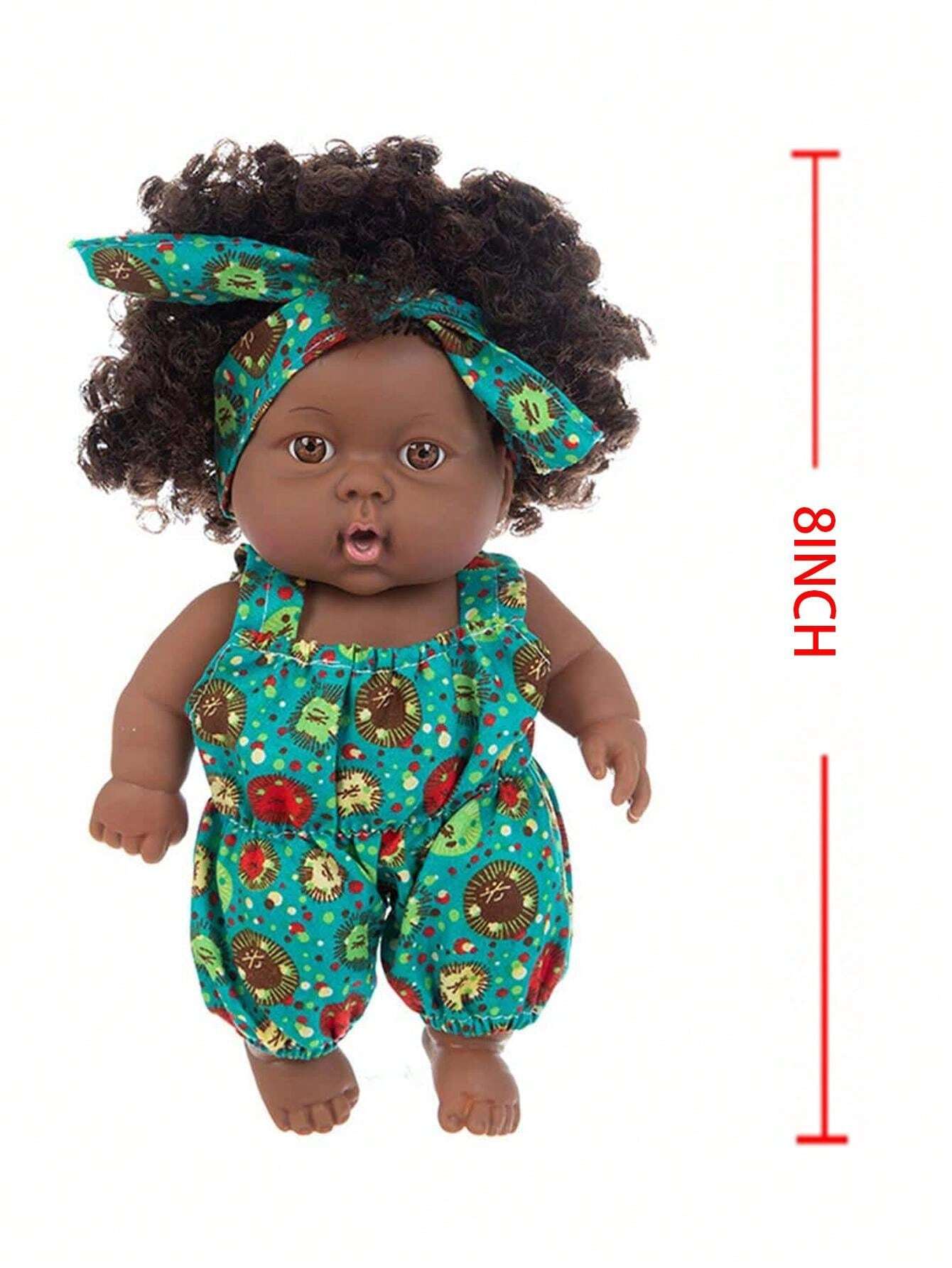 Unicorn Elementh 8 Inch Washable Silicone Baby Girl Doll With Clothes