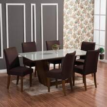 Charm Of Detail Chair Covers - Rust Brown - View 1