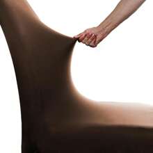 Charm Of Detail Chair Covers - Rust Brown - View 4