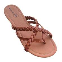 Women Flat Sandals - Rỉ Nâu - Xem 3